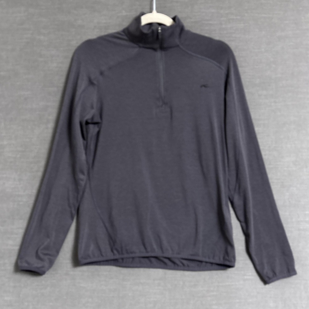 Kjus Pullover Womens 40 L Gray Trace Half Zip Golf Ski Base Mid Layer Athletic‎